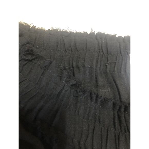 Revolve • MISA Los Angeles • Black Off The Shoulder Boho Mini Dress • SZ XS - Picture 4 of 7